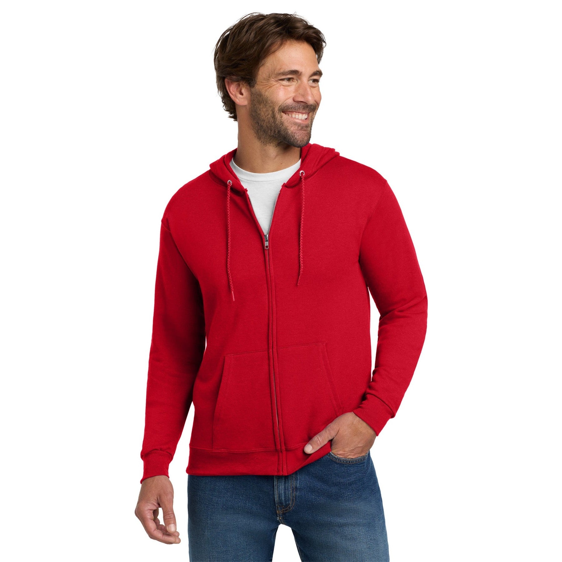 Hanes-Hanes® - EcoSmart® Full-Zip Hooded Sweatshirt. P180-MedTech-4